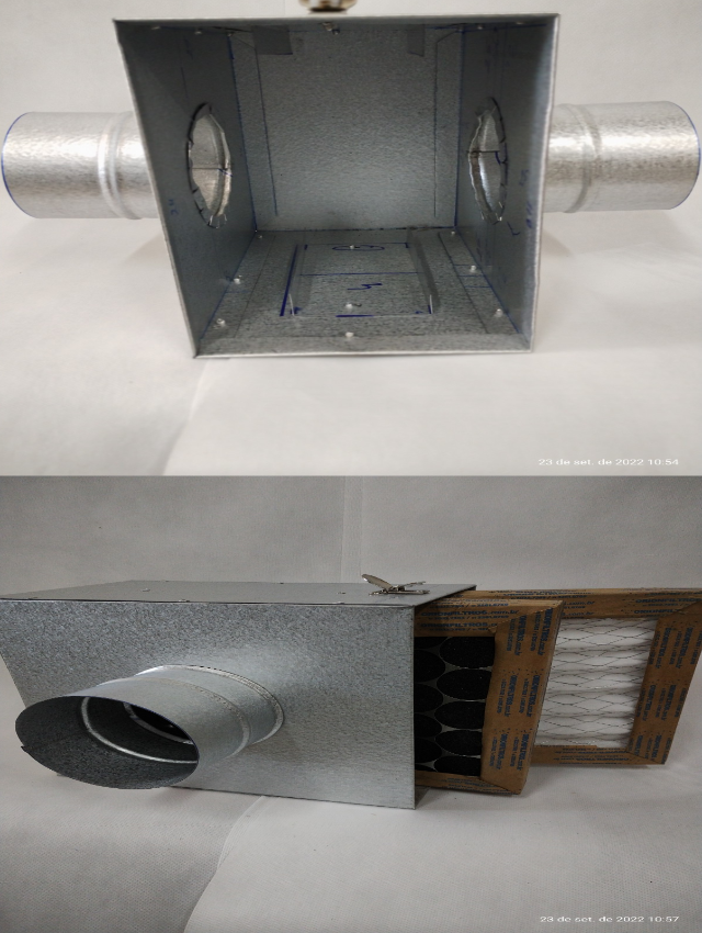 Caixa Duto de Filtragem ORIONFILTROS 150x250x250 mm