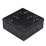 Caixa de luz 4x4 preta tigreflex