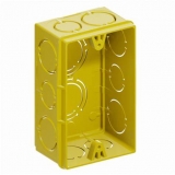 Caixa de luz 4x2 amarela Tigreflex