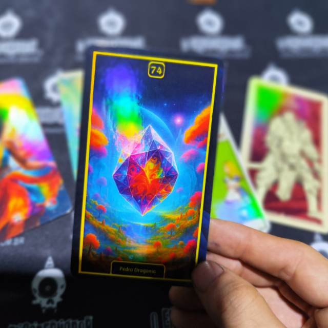 Carta Tarot Hologrfica 7x12cm