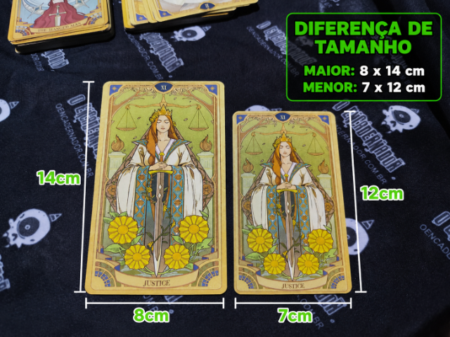 Carta Tarot Grande 80x140mm HOLOGR�FICA