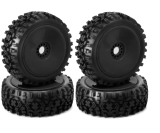 Pneus E Rodas Pr�-montados Escala 1/8 17mm Off Road - 4Unid.