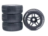 Pneus E Rodas Pr�-montados Escala 1/8 17mm Off Road (4p�s)