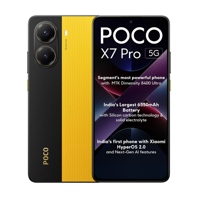 POCO X7 PRO 5G NFC 256GB 8RAM Amarelo por R$2.399,00