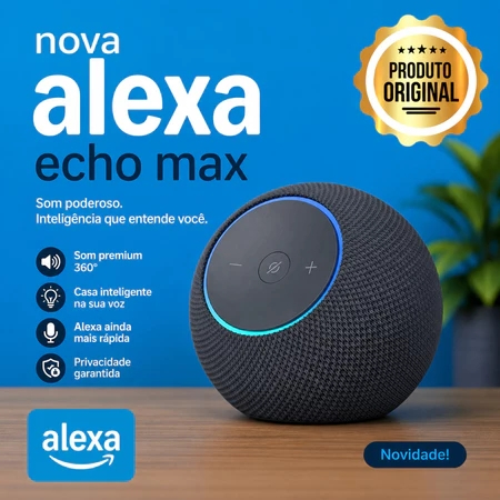 Echo Dot Max com Alex Plus IA