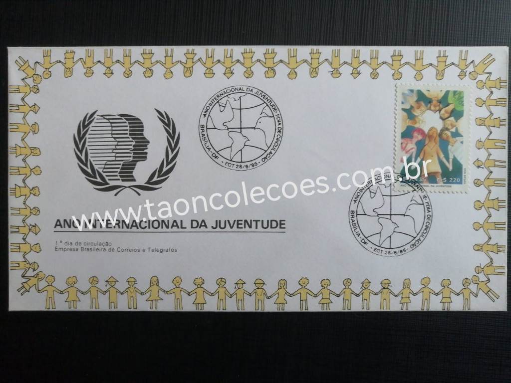 ENVELOPE - ANO INTERNACIONAL DA JUVENTUDE DE 1985 / N� 23693