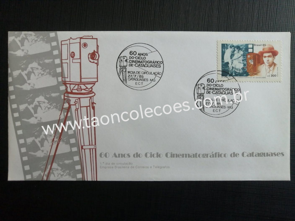 ENVELOPE - 60 ANOS DO CICIO CINEMATOGR�FICO DE CATAGUASES DE 1985 / N� 25744