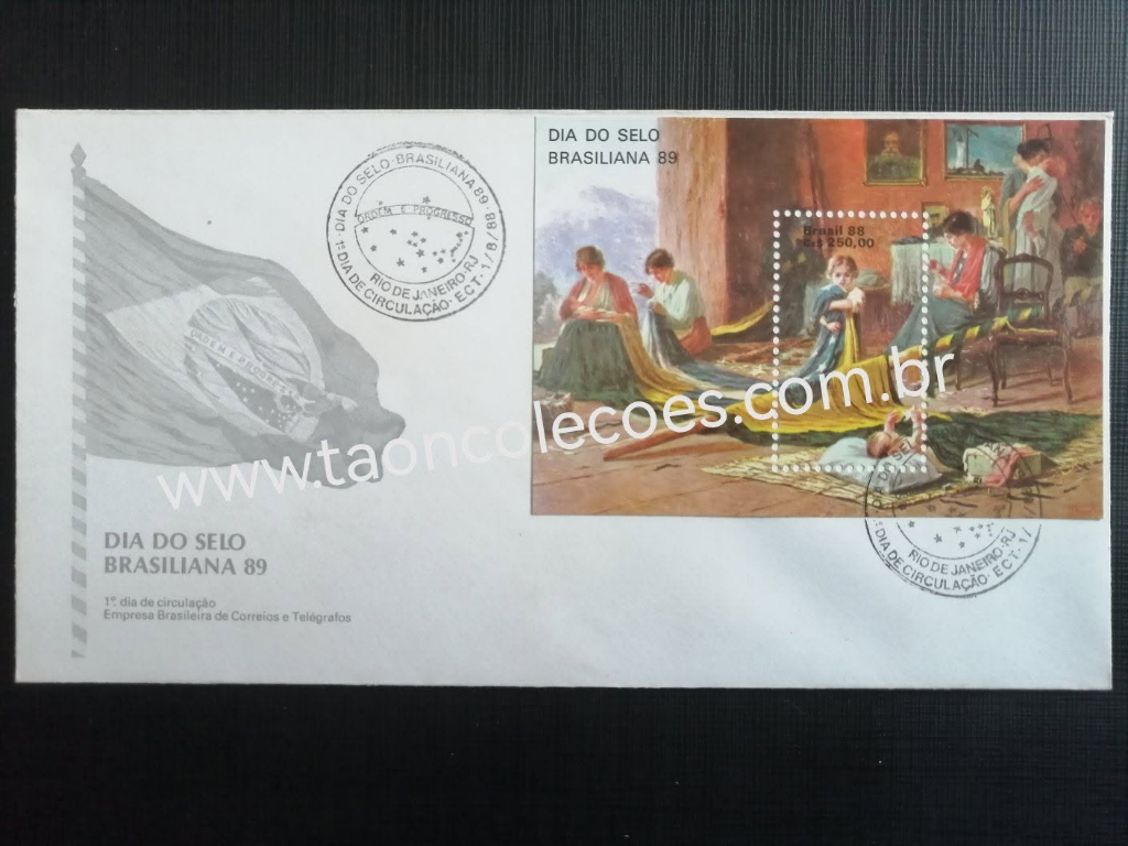 ENVELOPE - DIA DO SELO BRASILIANA DE 1989 / N� 01469