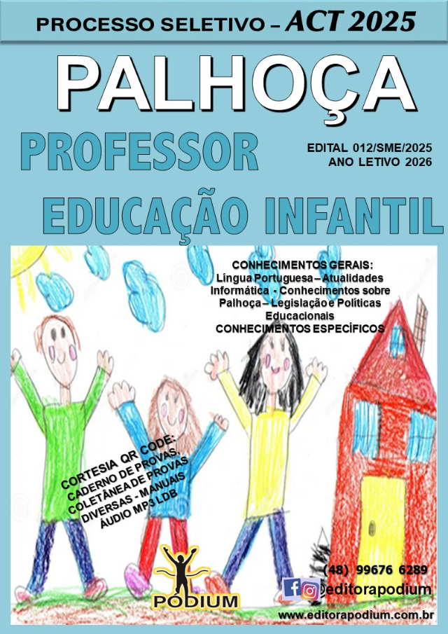 APOSTILA EDUCAO INFANTIL ACT PALHOA 2025 ANO LETIVO 2026