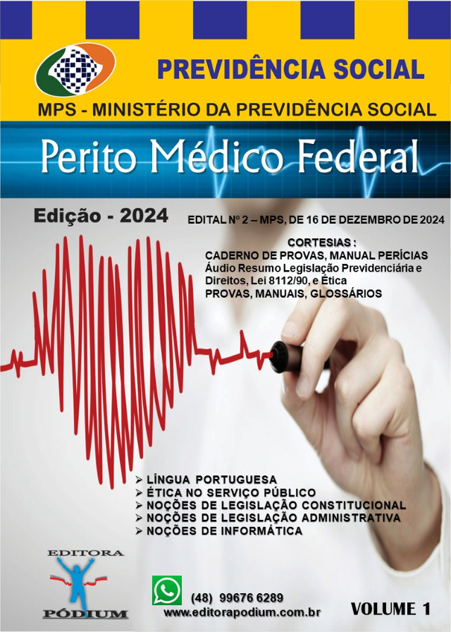 APOSTILA CONCURSO PERITO MDICO FEDERAL INSS PREVIDNCIA SOCIAL 3 VOLUMES