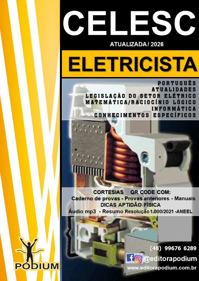 Apostila Eletricista Concurso CELESC atualizada MAIO DE 2026