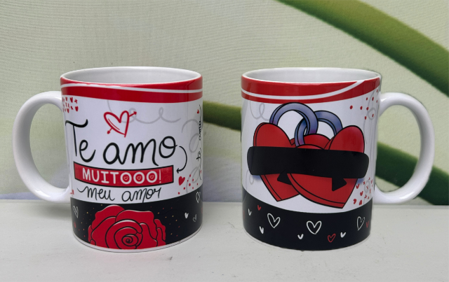 Caneca de Porcelana Te Amo - Ref. 005