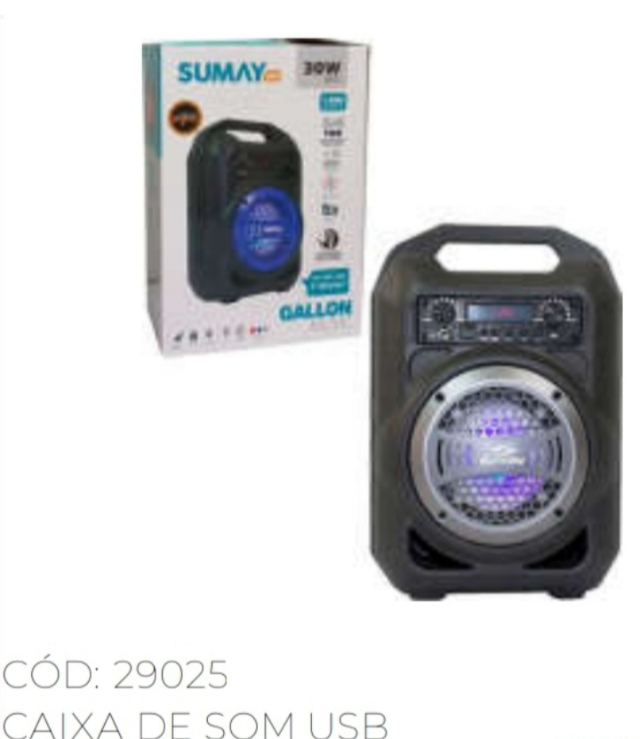 CAIXA DE SOM BLUETOOTH 30 RMS