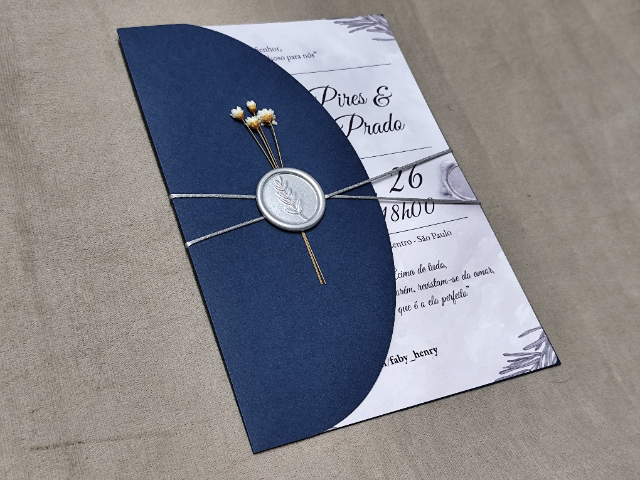 Casamento Azul Escuro Luxo