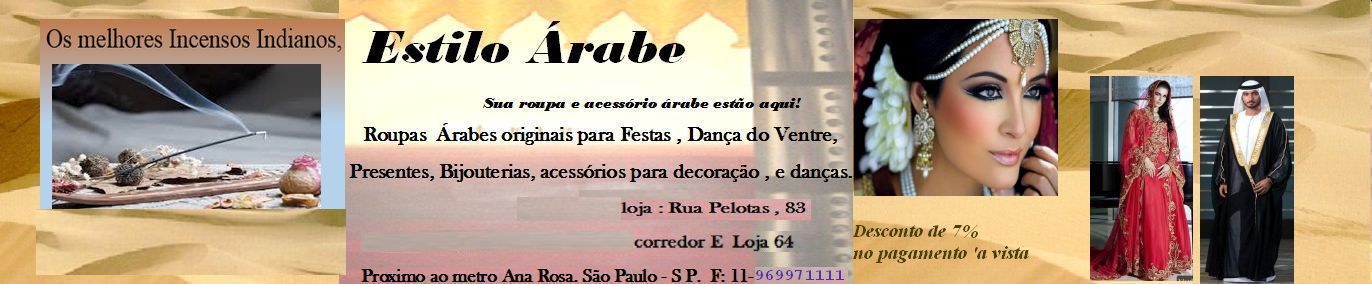 Estilo rabe-Roupas e presentes rabes originais