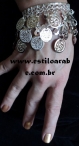 Pulseira dourada moedas 2
