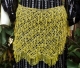Cinto em croche e vidrilhos amarelo