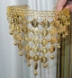 Tiara moedas douradas