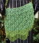 Cinto croche e vidrilhos verde claro