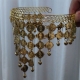 Tiara moedas douradas
