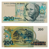 C215a - 200 Cruzados Novos Com Asterisco 1990 FE, Brasil - (Reposio)