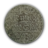 10 Pfennig 1923 MBC, Cidade Livre de Danzig