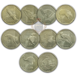 10 Moedas Flor de Cunho - Fauna Silvestre Amea�ada de Extin��o (Peru)