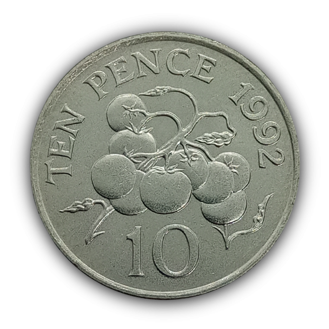 10 Pence 1992 MBC, Guernsey - FAO