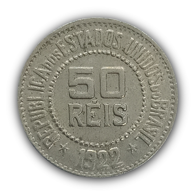 50 Ris 1922 MBC, Brasil 