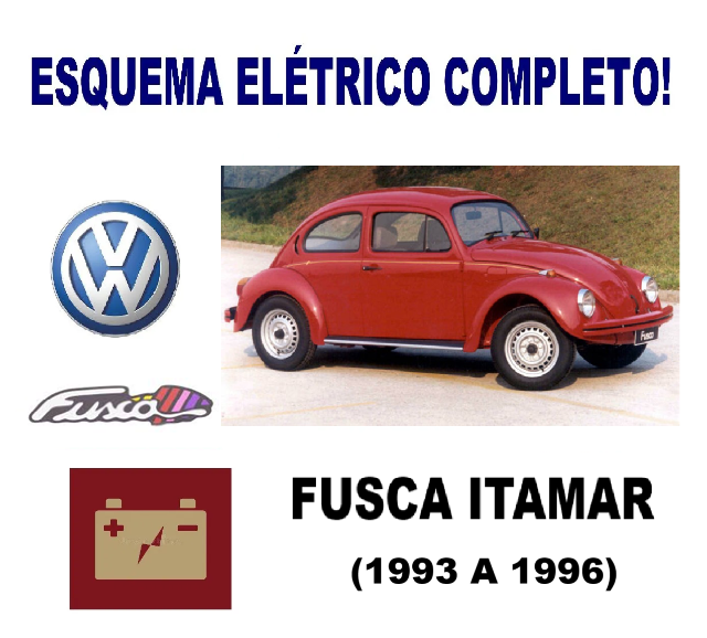 Esquema Eltrico VW Fusca Itamar 1.6 (1993 a 1996)  