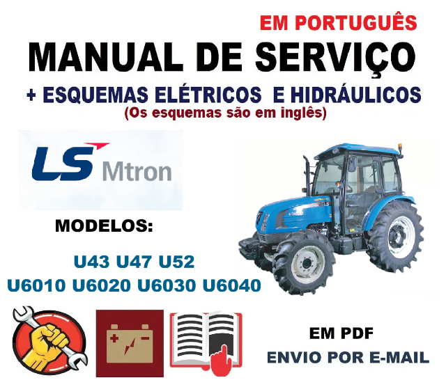 Manual De Servi�o LS Mtron Tratores U43 U47 U52 U6010 U6020 U6030 U6040 (Portugu�s)