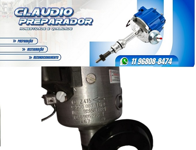 Distribuidor Fusca Hall Bosch 9230087168 Gasolina