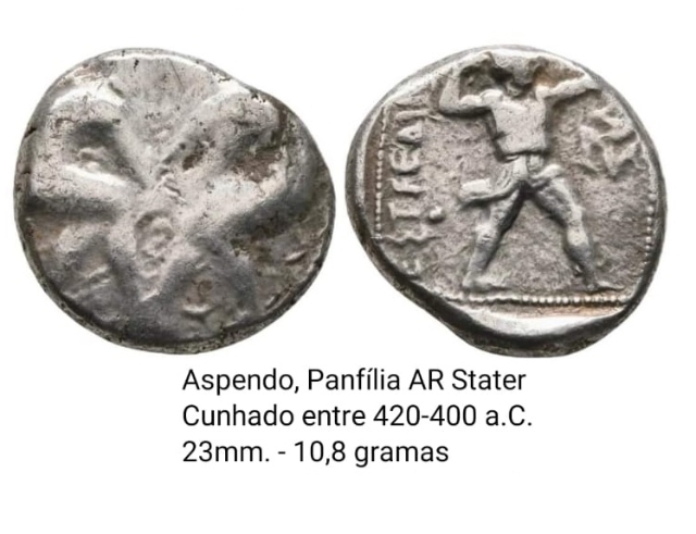 Aspendo Panfilia AR Stater 420 a 400 a.C (ESCASSA) RC318 