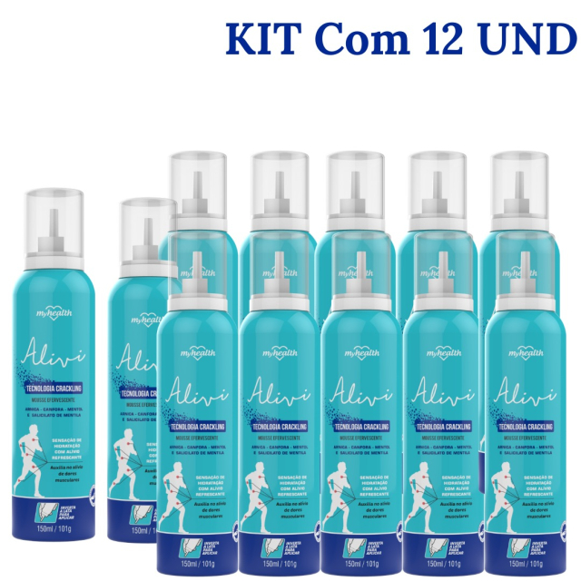 MOUSSE EFERVESCENTE 150ML KIT C/ 12 UND
