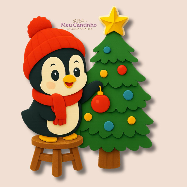 Arquivo Digital topo Pinguim natalio em camadas