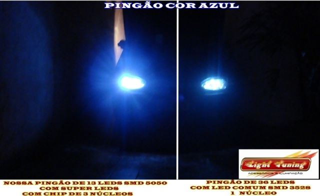 2 SUPER PINGO C/ SUPER LEDS COM CHIP DE 3 NCLEOS 39 X MAIS LUMINOSIDADE!