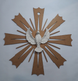 Esp�rito Santo sobre Esplendor de 30cm - MDF e Resina