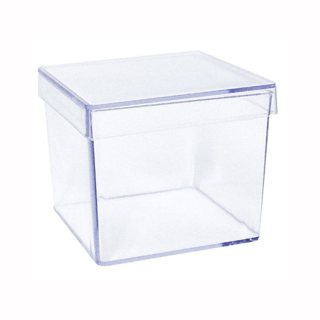 CAIXINHA DE ACRLICO 3X3X3 TRANSPARENTE (ESCOLHA A COR)