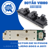 Bot�o Vidro L200 Sport Outdoor L200 / Pajero - MR732118 MR732116 - ORIGINAL MITSUBISHI