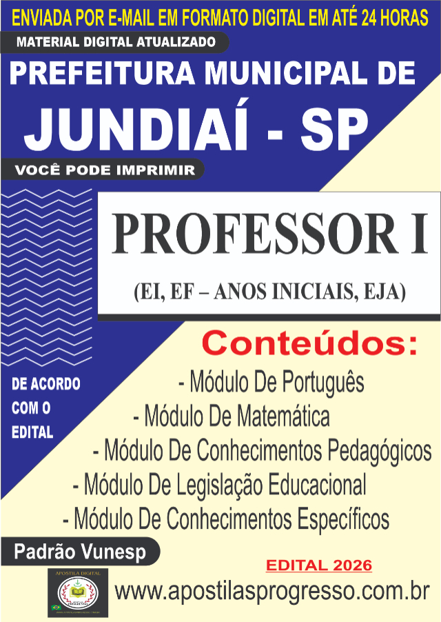 Apostila Da Prefeitura De Jundia� Professor I 