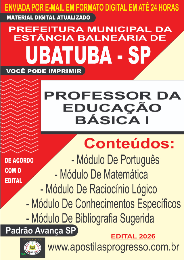 Apostila Da Prefeitura De Ubatuba Professor I 