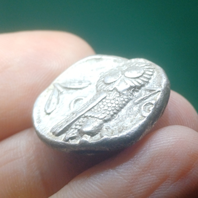 �tica, Atenas. 353-294 aC. Ar tetradracma. 17,02g/23,6mm