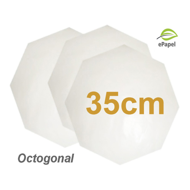 800 Papel Manteiga 35cm Octogonal