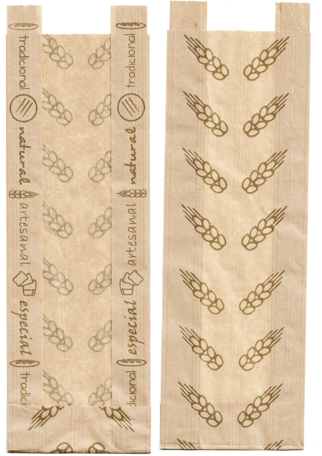 100 Sacos Kraft Com Visor Microperfurado 15x42 PADRO