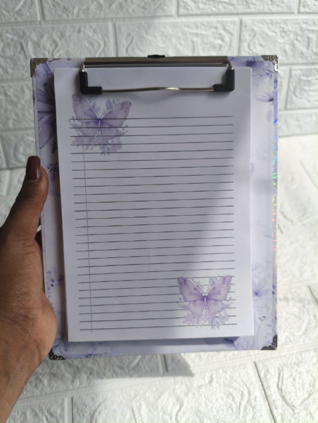Prancheta Personalizada - Borboleta Lil�s - VA 2025