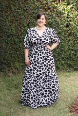 VESTIDO  ANIMAL PRINT UMA MARIA PRETO
